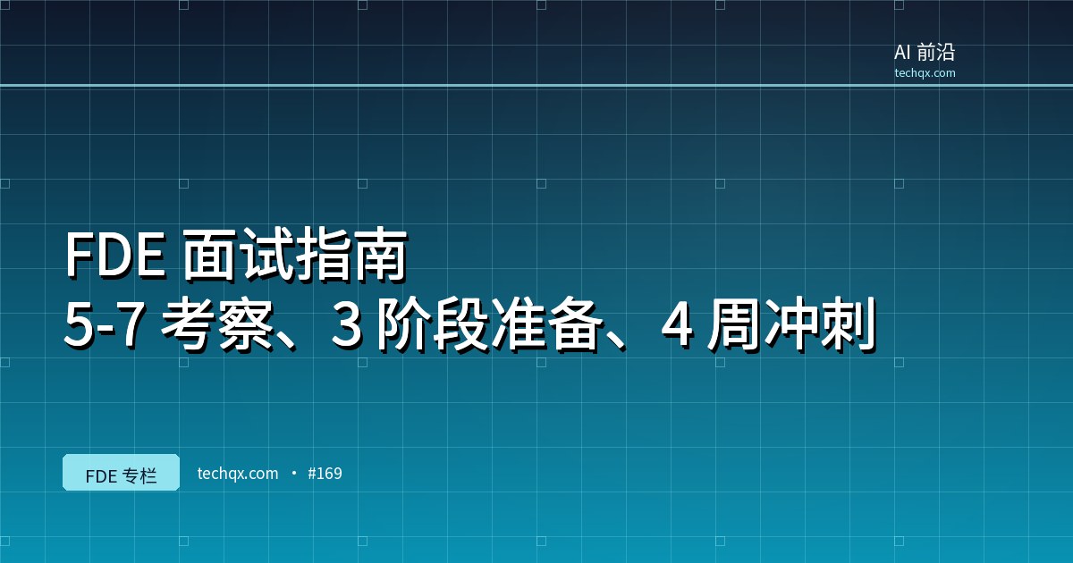 FDE 面试指南：5-7 轮考察、3 阶段准备、4 周冲刺