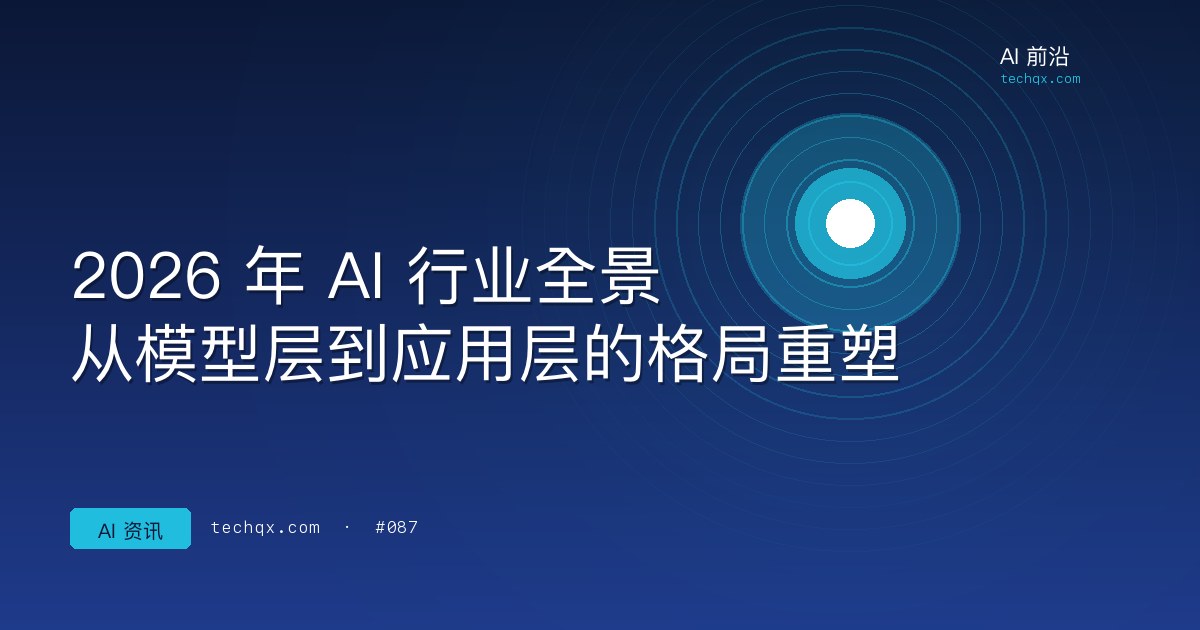 2026 年 AI 行业全景：从模型层到应用层的格局重塑