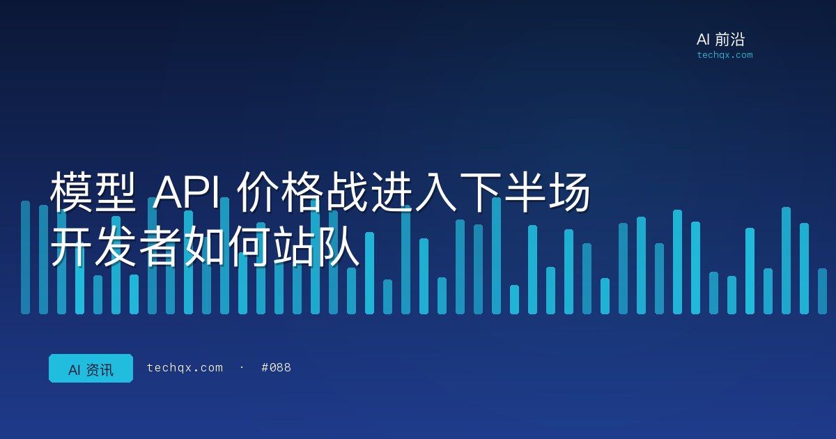 模型 API 价格战进入下半场：开发者如何站队